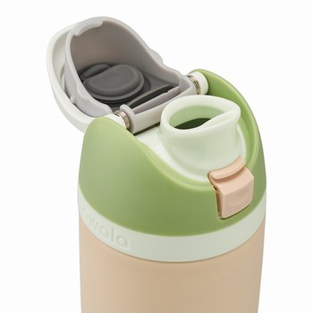 Owala 16oz FreeSip® Water Bottles Kids Beige | UMJPCD421